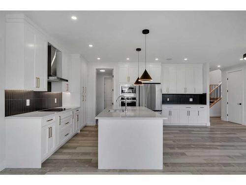 180 Sandpiper Landing, Chestermere, AB - Indoor Photo Showing Kitchen With Upgraded Kitchen