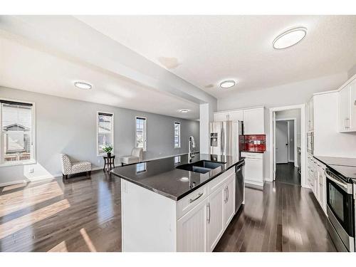 457 Skyview Shores Manor Ne, Calgary, AB - Indoor Photo Showing Kitchen With Double Sink With Upgraded Kitchen