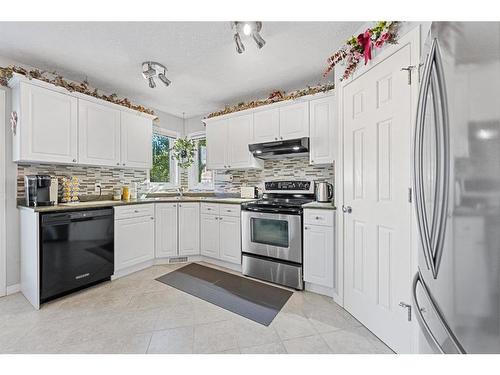 116 Oakmere Place, Chestermere, AB - Indoor Photo Showing Kitchen With Double Sink With Upgraded Kitchen