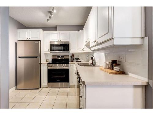 103-30 Sierra Morena Mews Sw, Calgary, AB - Indoor Photo Showing Kitchen With Stainless Steel Kitchen With Double Sink