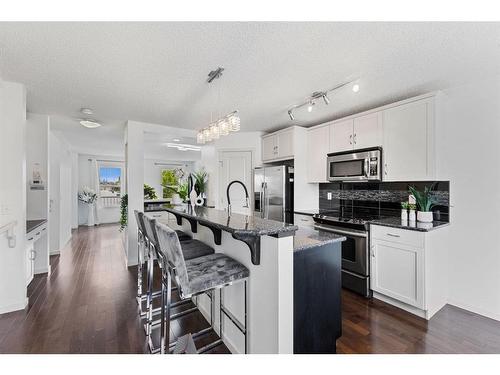 136 Wentworth Square Sw, Calgary, AB - Indoor Photo Showing Kitchen With Stainless Steel Kitchen With Upgraded Kitchen