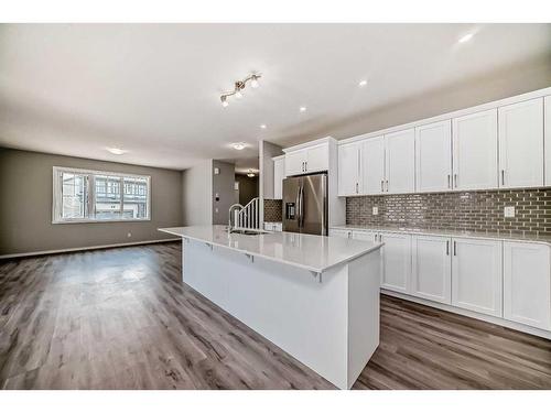 99 Carringford Close, Calgary, AB - Indoor Photo Showing Kitchen With Upgraded Kitchen