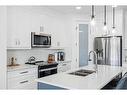 1033 Iron Landing Way, Crossfield, AB  - Indoor Photo Showing Kitchen With Double Sink With Upgraded Kitchen 