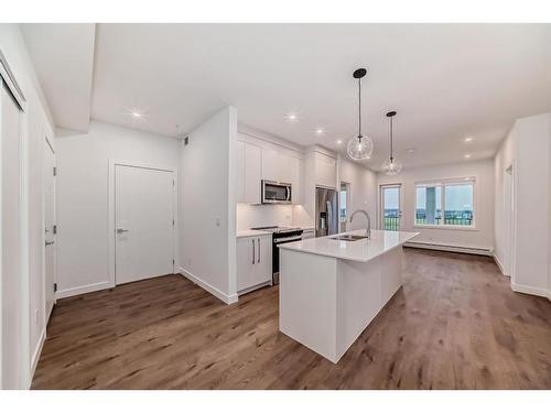 1305-395 Skyview Parkway Ne, Calgary, AB - Indoor Photo Showing Kitchen With Upgraded Kitchen