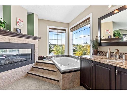 10054 Hidden Valley Drive Nw, Calgary, AB - Indoor With Fireplace