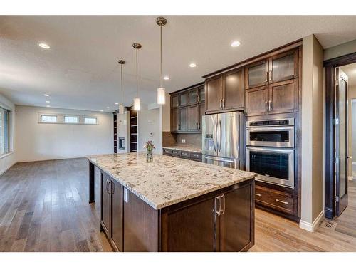 509 Hawk'S Nest Lane, Priddis Greens, AB - Indoor Photo Showing Kitchen With Upgraded Kitchen