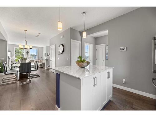 272 Midyard Lane Sw, Airdrie, AB - Indoor Photo Showing Kitchen With Upgraded Kitchen