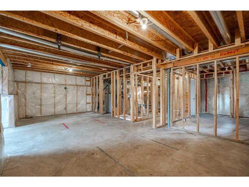 134 Coopers Bay Sw, Airdrie, AB - Indoor Photo Showing Basement