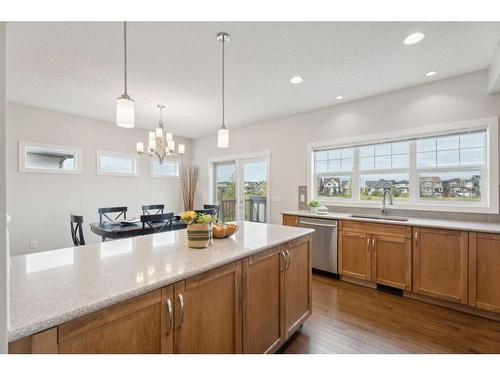 130 Reunion Landing Nw, Airdrie, AB - Indoor Photo Showing Kitchen With Upgraded Kitchen