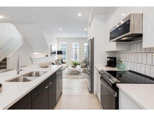 59 Greenbriar Place Nw, Calgary, AB - Indoor Photo Showing Kitchen With Double Sink With Upgraded Kitchen