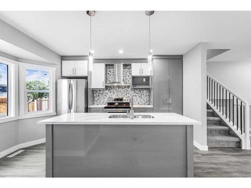 52 Templeby Drive Ne, Calgary, AB - Indoor Photo Showing Kitchen With Upgraded Kitchen