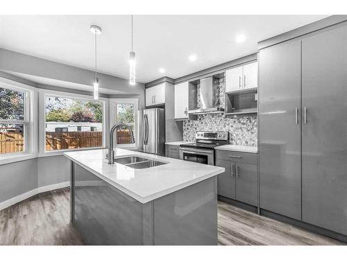 52 Templeby Drive Ne, Calgary, AB - Indoor Photo Showing Kitchen With Double Sink With Upgraded Kitchen