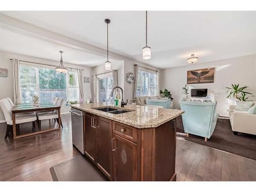 51 Cranberry Circle Se, Calgary, AB - Indoor Photo Showing Kitchen With Double Sink