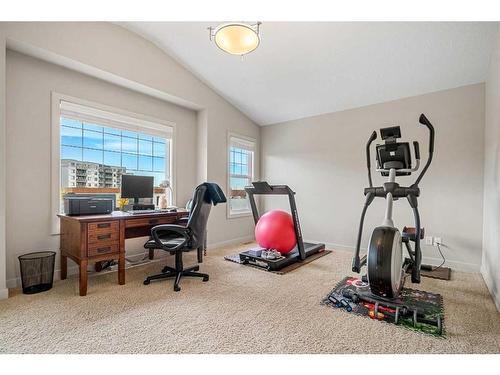 74 Sage Berry Way Nw, Calgary, AB - Indoor Photo Showing Gym Room