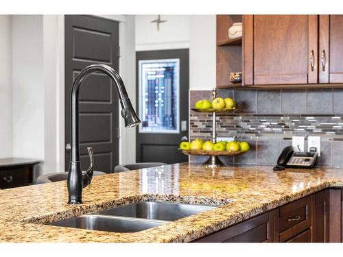 74 Sage Berry Way Nw, Calgary, AB - Indoor Photo Showing Kitchen With Double Sink