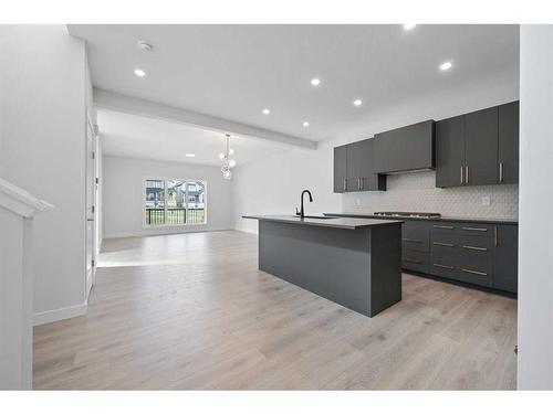 206 Marmot Walk Nw, Calgary, AB - Indoor Photo Showing Kitchen With Double Sink With Upgraded Kitchen