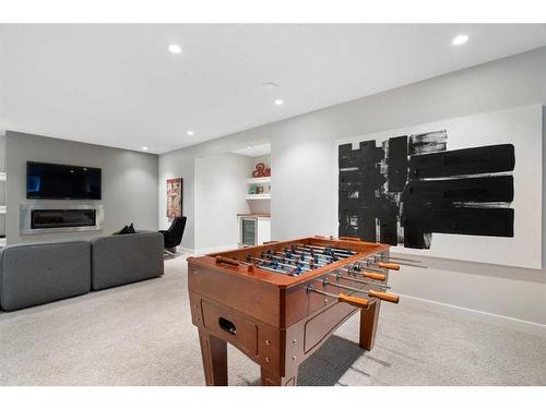 112 Wentworth Hill Sw, Calgary, AB - Indoor With Fireplace