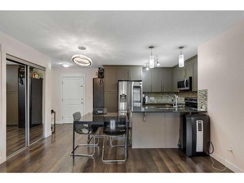 6111-155 Skyview Ranch Way Ne, Calgary, AB - Indoor Photo Showing Kitchen With Stainless Steel Kitchen With Double Sink