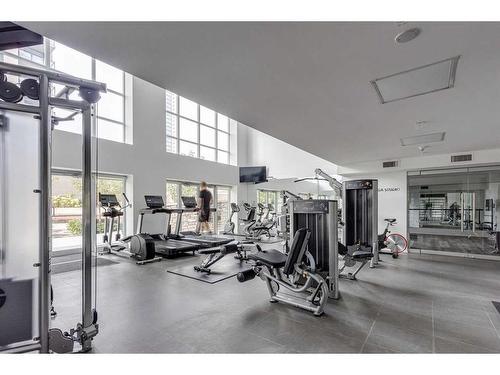 604-1111 10 Street Sw, Calgary, AB - Indoor Photo Showing Gym Room