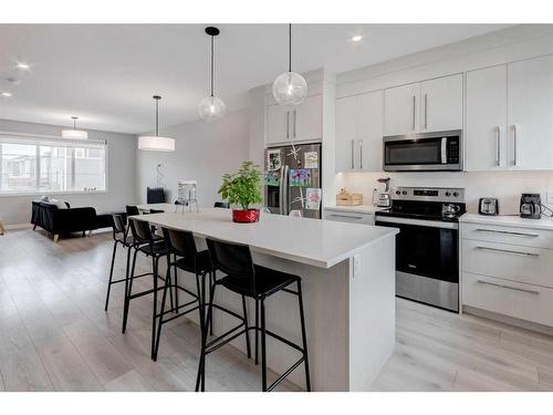 232 Chelsea Manor, Chestermere, AB - Indoor Photo Showing Kitchen With Stainless Steel Kitchen With Upgraded Kitchen