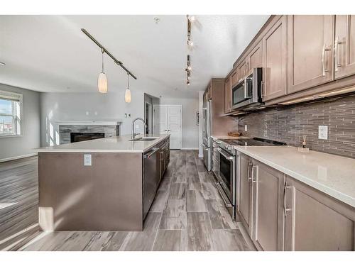 1310-10 Market Boulevard Se, Airdrie, AB - Indoor Photo Showing Kitchen With Upgraded Kitchen