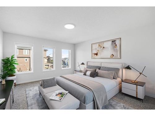 299 Seton Road Se, Calgary, AB - Indoor Photo Showing Bedroom