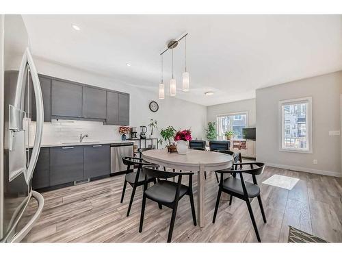 459 Canals Crossing Sw, Airdrie, AB - Indoor Photo Showing Dining Room