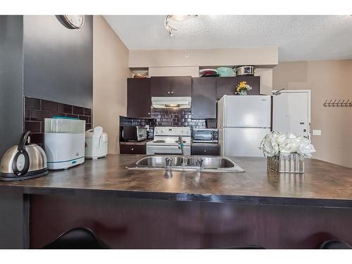 4306-73 Erin Woods Court Se, Calgary, AB - Indoor Photo Showing Kitchen With Double Sink