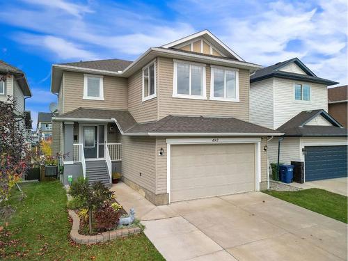 692 Luxstone Landing Sw, Airdrie, AB - Outdoor With Facade