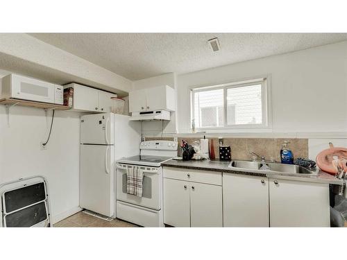 110 Taravista Drive Ne, Calgary, AB - Indoor Photo Showing Kitchen With Double Sink