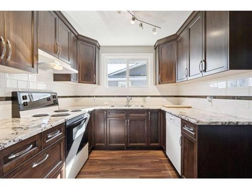 8704 6 Street Se, Calgary, AB - Indoor Photo Showing Kitchen With Double Sink