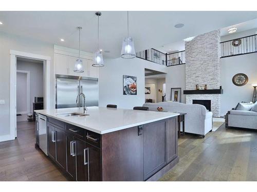 13 Damkar Drive, Rural Rocky View County, AB - Indoor Photo Showing Kitchen With Upgraded Kitchen