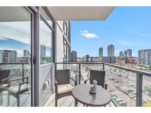 1004-550 Riverfront Avenue Se, Calgary, AB - Outdoor With Balcony With View With Exterior