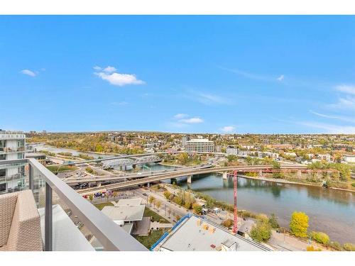 1004-550 Riverfront Avenue Se, Calgary, AB - Outdoor With Balcony With View