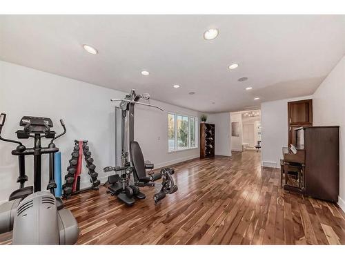 1069 East Chestermere Drive, Chestermere, AB - Indoor Photo Showing Gym Room