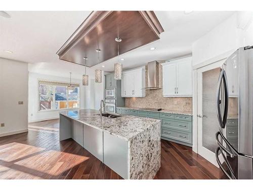 114 Sage Meadows Way Nw, Calgary, AB - Indoor Photo Showing Kitchen With Upgraded Kitchen