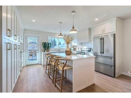 184 Huntchester Crescent Ne, Calgary, AB - Indoor Photo Showing Kitchen With Stainless Steel Kitchen