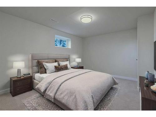 184 Huntchester Crescent Ne, Calgary, AB - Indoor Photo Showing Bedroom