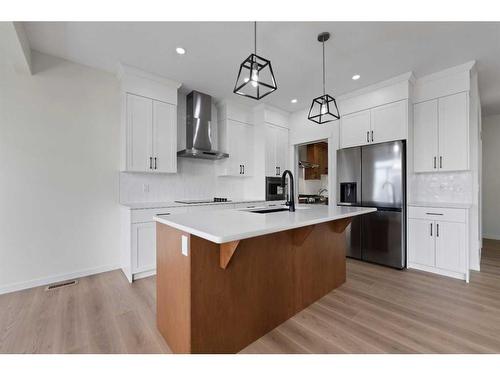 41 Corner Glen Road Ne, Calgary, AB - Indoor Photo Showing Kitchen With Upgraded Kitchen