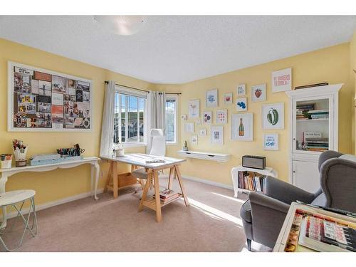 133 Valley Meadow Close Nw, Calgary, AB - Indoor Photo Showing Living Room With Fireplace