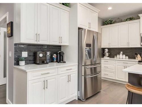 1029 Brightoncrest Common Se, Calgary, AB - Indoor Photo Showing Kitchen With Stainless Steel Kitchen With Upgraded Kitchen