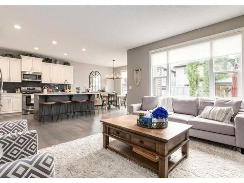 1029 Brightoncrest Common Se, Calgary, AB - Indoor Photo Showing Living Room