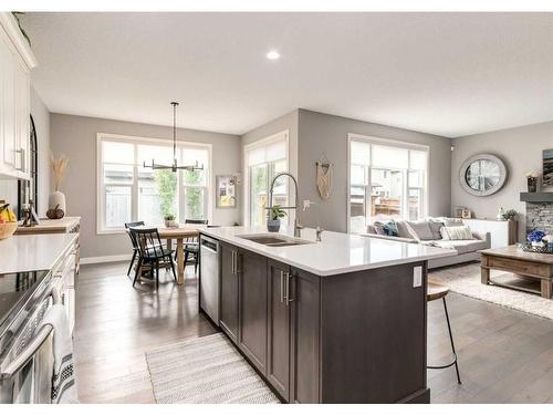 1029 Brightoncrest Common Se, Calgary, AB - Indoor Photo Showing Kitchen With Double Sink With Upgraded Kitchen