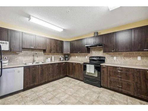 320-428 Chaparral Ravine View Se, Calgary, AB - Indoor Photo Showing Kitchen With Double Sink