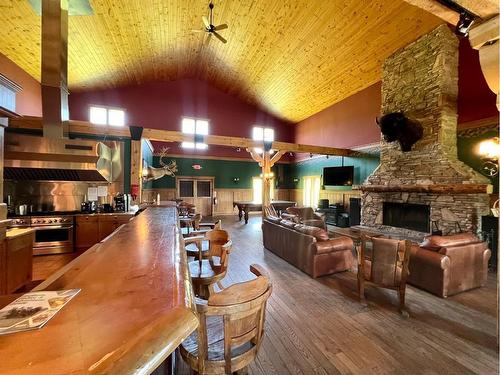 11 Black Bear, Rural Foothills County, AB - Indoor With Fireplace