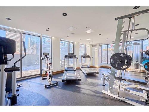 2702-1010 6 Street Sw, Calgary, AB - Indoor Photo Showing Gym Room