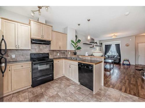 3104-111 Tarawood Lane Ne, Calgary, AB - Indoor Photo Showing Kitchen With Double Sink