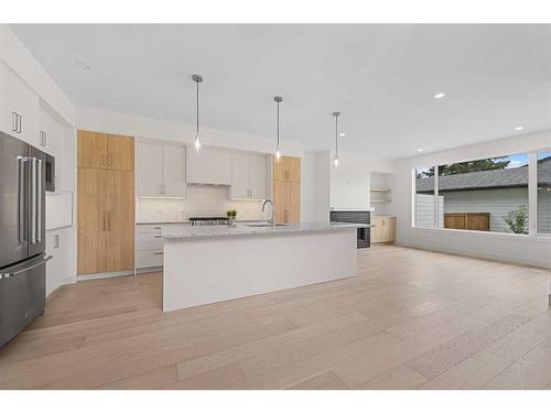 1417 41 Street Sw, Calgary, AB - Indoor Photo Showing Kitchen With Upgraded Kitchen