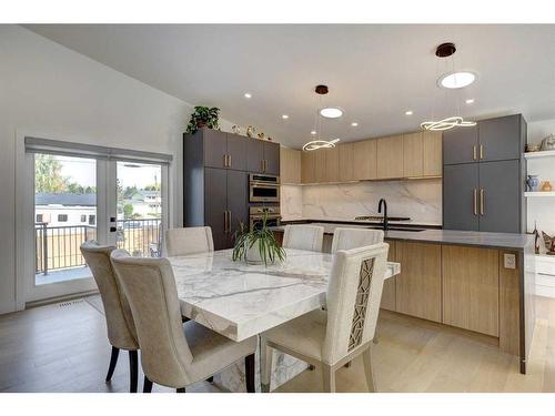 131 Mapleburn Drive Se, Calgary, AB - Indoor Photo Showing Dining Room