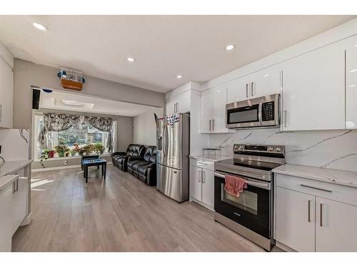 63 Whiteram Court Ne, Calgary, AB - Indoor Photo Showing Kitchen With Stainless Steel Kitchen With Upgraded Kitchen